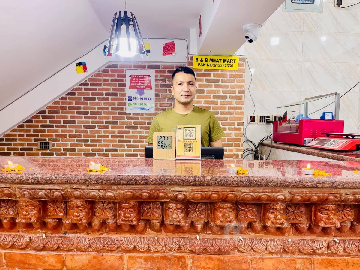 Inside of B and B Meat Mart