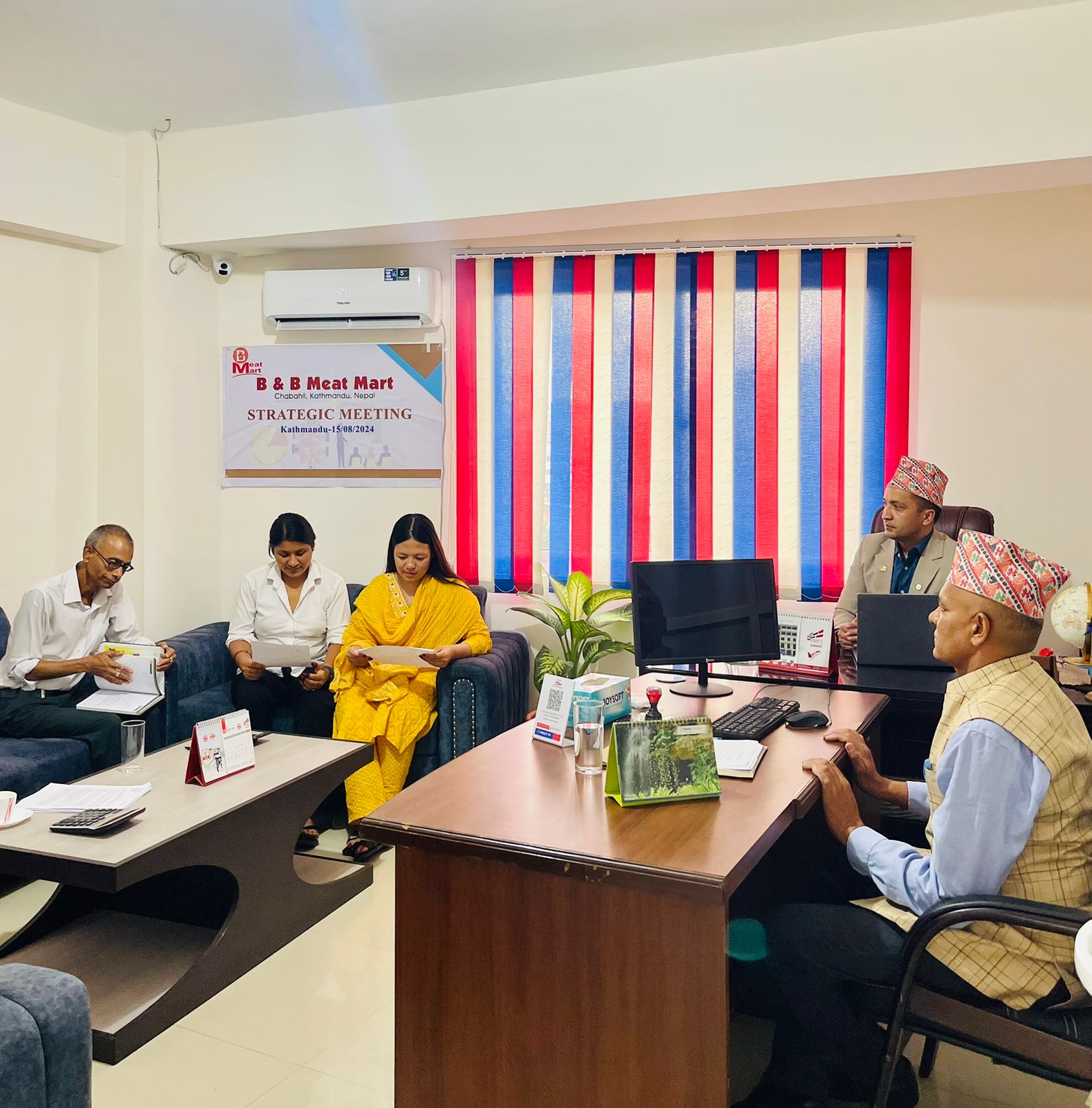 Meeting at B and B Meat Mart